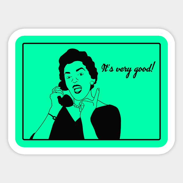 Miss Information - It's Very Good! Sticker by Miss Information - A Trivia Podcast